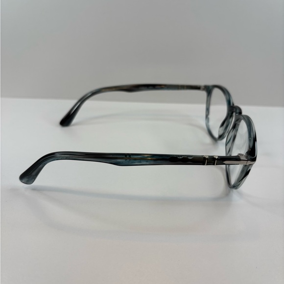 FRAMES ONLY - Persol PO3143-V 1051 Striped Grey Eyeglasses 49•21•145 - Picture 7 of 16